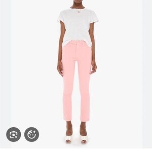 MOTHER Women's High Rise Pink Jeans